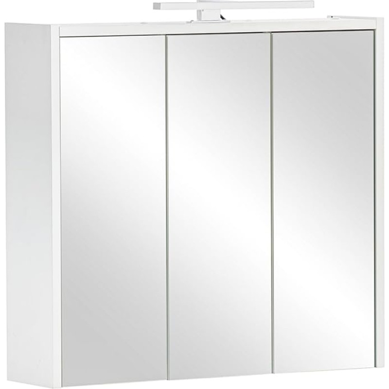 Schildmeyer Palermo 157491 Mirror Cabinet, Matt White, 65 x 16 x 62.7 cm