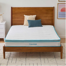 Linenspa Euro Single (90 x 200 cm) Memory Foam and Coil Spring 20 cm Hybrid Mattress - Medium Firm Feel - Bed in a Box - Rolled Mattress - 3 Feet x 180 cm x 20 cm - Adaptable and