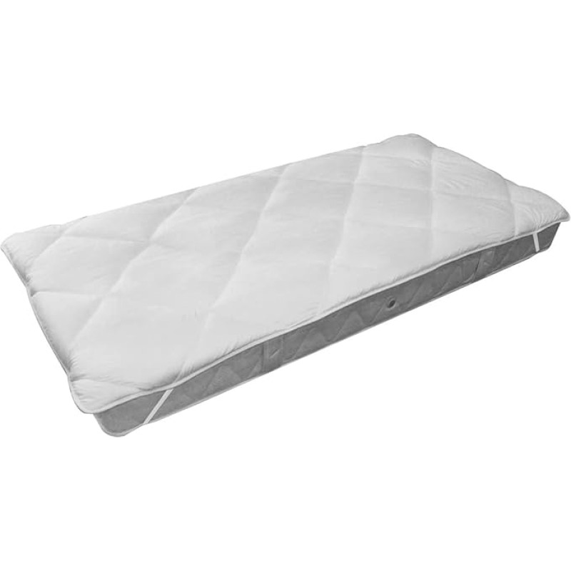 Bleu Câlin Microfibre Fitted Sheet – White, White, 140 x 190 cm
