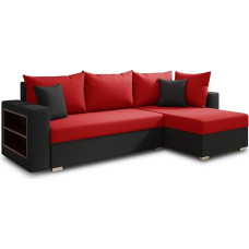 Lord Corner Sofa Set with practical Shelf Sofa with Bed Box and Sleep Function Sofa Bed Upholstered Corner Couch L-Shape Couch Set Sofa Set