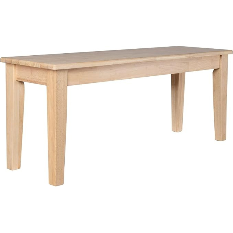 Boraam Shaker Rückenfreie Holzbank - Eiche blond