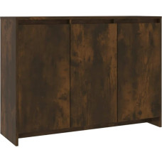 vidaXL Sideboard with 3 Doors Chest of Drawers Sideboard Side Cabinet Multi-Purpose Cabinet Standing Cabinet Smoked Oak 102 x 33 x 75 cm Wood Material