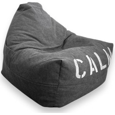 Aiire Bean Bag for Living Room, Modern Design Bean Bag with Filling for Teenagers Room, Bean Bag for Gamer, Bean Bags for Kids or Floor Cushion, Dark Grey