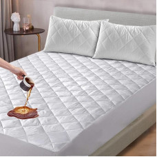 100% Cotton Waterproof Mattress Protector Small Double 30cm Fitted Sheet Anti-Allergic Mattress Cover Washable Water Resistant Mattress Cover