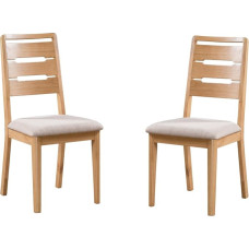 Julian Bowen Curve Set of 2 Dining Chairs Oak
