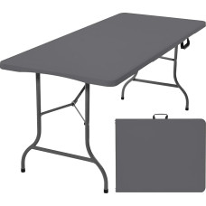Wasserdichter Klapptisch, tragbar und einfach zu montieren, stabiler Metallrahmen, perfekt für den Innen- und Außenbereich, ideal für Partys, Grillabende, Camping und Strandaktivitäten.