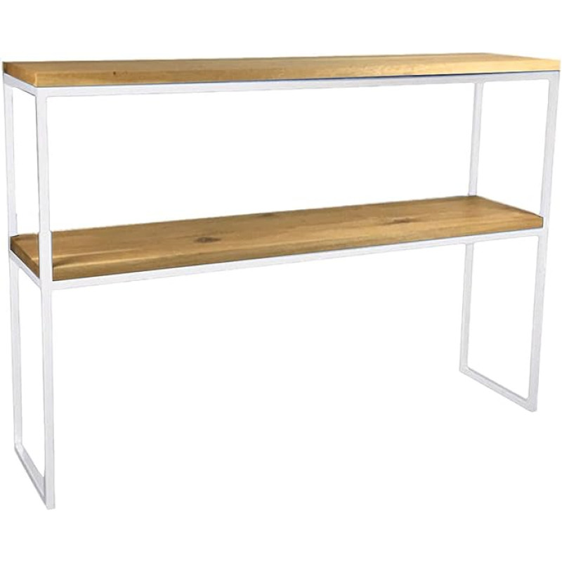 Solid Wood Console Sofa Table with Shelf for Living Room Entrance Narrow Tall Side Table for Hallway Entrance