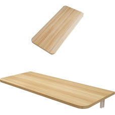 Wandklapptisch Platzsparender Küchentisch für Esszimmer, Balkon, Schlafzimmer, Badezimmer, Küche, helles Walnussholz (40 x 20 cm) – vielseitig und stilvoll