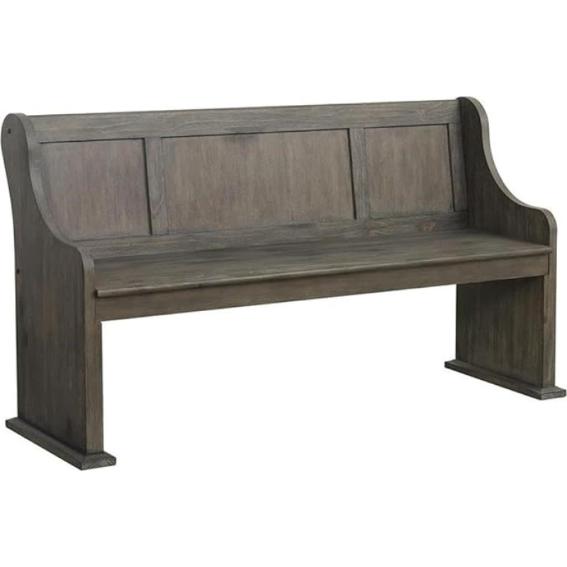 Homelegance Toulon 162cm Pew Pew Wire Brushed Pine Dining Bench Brushed Pine