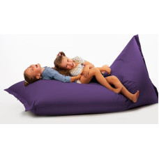 Chilly pilley Bean Bag, Giant Bean Bag, Seat Cushion, Garden Cushion, Floor Cushion for Laying and Sitting, Waterproof, Relax Chair for Children and Adults (100 x 200 cm, Purple)