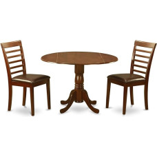 East West Furniture Modern Mahogany Dining Set 42
