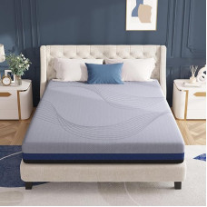 Avenco Mattress 180 x 200, Foam Mattress, Gel Memory Foam Mattress, Multilayer Highly Elastic Foam, Breathable, Oeko-Tex Certified