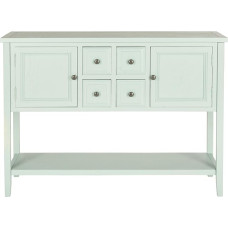 SAFAVIEH Contemporary Wooden Side Table with Storage Celadon 40 x 115 x 85 cm