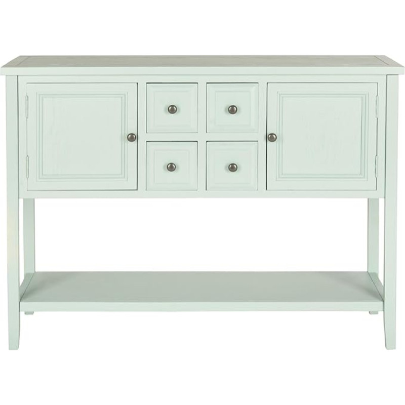 SAFAVIEH Contemporary Wooden Side Table with Storage Celadon 40 x 115 x 85 cm