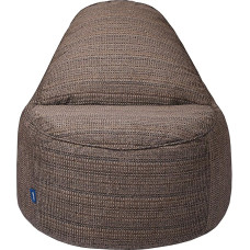 Loft 25 Relaxing Bean Bag for Adults Indoor Living Room Super Soft Woven Padding Durable and Comfortable Ergonomic Design Lightweight Lounger (Brown, Cushion)