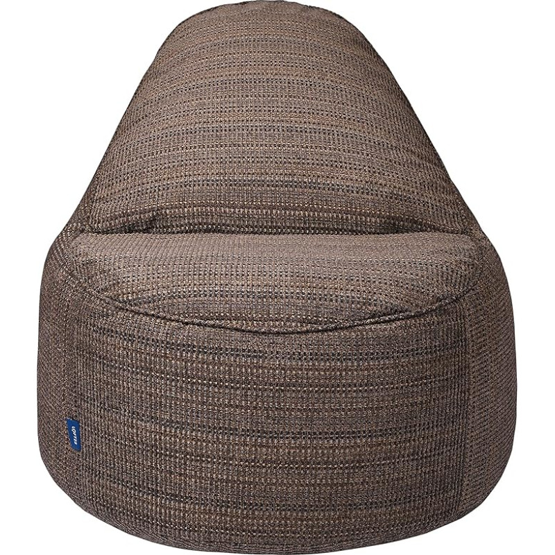 Loft 25 Relaxing Bean Bag for Adults Indoor Living Room Super Soft Woven Padding Durable and Comfortable Ergonomic Design Lightweight Lounger (Brown, Cushion)