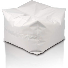 Ecopuf Outdoor Seat Cube Waterproof Polyester Removable Cover Filled with Polystyrene Balls