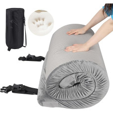 REDCAMP Camping Memory Foam Mattress, 76 x 191 x 7.6 cm, Portable Foldable Futon Mattress, Floor Mattress, Rollable, Guest Mattress for Indoor Outdoor, Grey