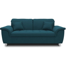 DOMO. collection Sofa Franzi, 2-Seater Couch, Set of 2 with Neck Function, Upholstery Set 190 x 105 x 81 cm (W x D x H), Turquoise (Blue)