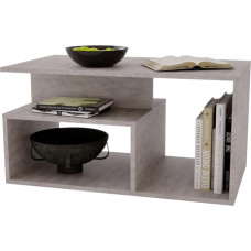 AKKE Maja Coffee Table for Living Room, Side Table, Living Room Table, Modern Sofa Table, Coffee Table, Decorative Furniture for Living Room, Living Room Tables, Coffee Tables, Concrete with Shelf, 90