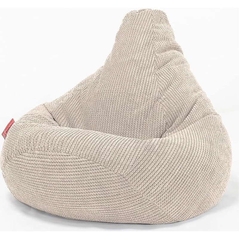 Lounge Pug, Gaming Bean Bag Chair Pom-Pom Cream