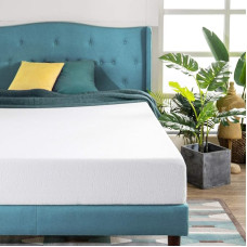 ZINUS Green Tea Memory Foam Mattress Bed Mattress Conventional Memory Foam Textile White Double