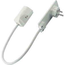 Evoline pistik 35 cm kaabliga valge lame pikendusega