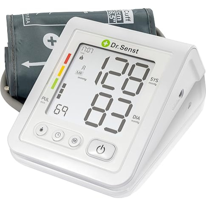 Dr. Senst ülemise käe vererõhuaparaat koos pulsimõõtmise ja arütmia tuvastamisega Suur ekraaniga vererõhuaparaat intelligentse digitaalse ekraaniga vererõhuaparaat riskiga