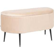 Atmosphera - Box Bench Velour Solaro Beige 100 x 40 cm
