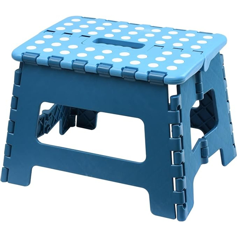 daptez® Folding Step Stool 150kg Non-Slip Surface Heavy Duty Garage Warehouse Home