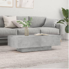 AUVYI Living Room Coffee Table 100 x 49.5 x 31 cm Coffee Table Waiting Area Table Console Table Bedroom Furniture Telephone Table Simple Design Sofa Table Side Table Wood Material Concrete Grey