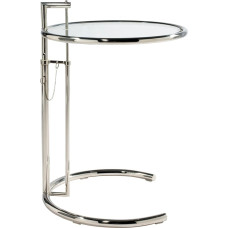 Eileen Gray Style Cocktail Table - Chrome