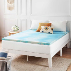 Zinus Mattress Protector 120 x 190 cm - Height 5 cm - Memory Foam Mattress with Cooling Gel - Mattress Topper - Oeko-Tex Certified