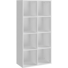 Panana FAMI-HFBCB8 Bookcase with 8 Compartments Shelves Office Shelf Cube Shelf Standing Shelf for Living Room Bedroom Office (White)