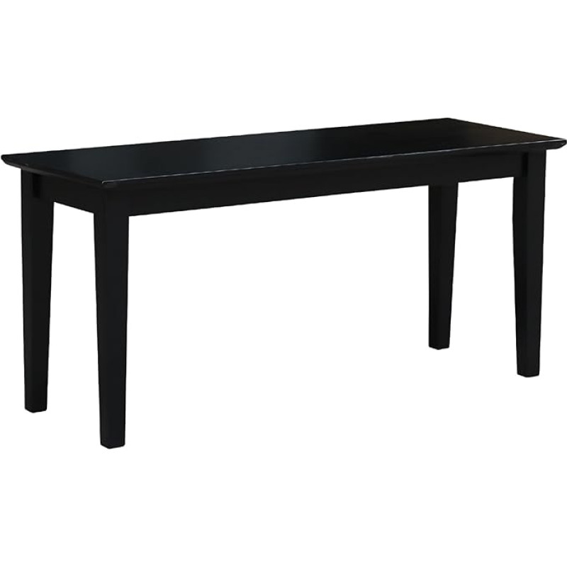 International Concepts Shaker Style Bench Furniture Black