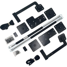 Murphy Bed Hardware Kit with Two Stage Deluxe Gas Spring - Effortless Pull Down and Fold Back, Combines Scattered Parts for Heavy Duty Construction, DIY Murphy Bed Kit Horizonal King Size