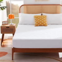 Sonive Thin Mattress Protector 180 x 200 cm Waterproof Protector for Mattresses up to 38 cm Height, Mattress Topper, Oeko-Tex Certified Protection for Box Spring Bed and Topper, White