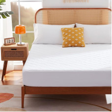 Sonive Thin Mattress Protector 180 x 200 cm Waterproof Protector for Mattresses up to 38 cm Height, Mattress Topper, Oeko-Tex Certified Protection for Box Spring Bed and Topper, White