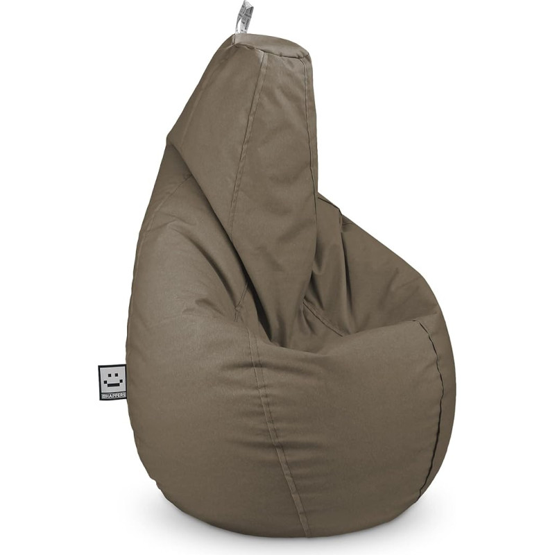 Happers Bean Bag XXL Model Pear in Matte Naylim Sand Colours Outdoor and Indoor