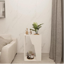 Modern Slim Sofa Table Industrial Console with Metal Legs White Entrance Living Room Hallway 65cm Stylish Storage Solution