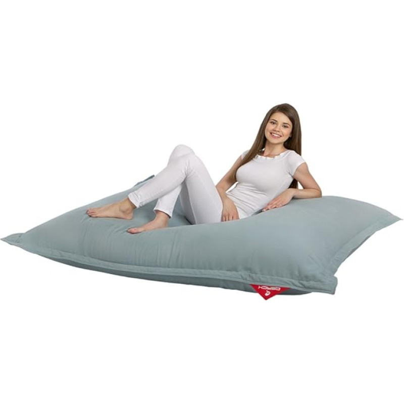 QSack Indy Bean Bag with Micro Beads, Made with German Quality Filling, EPS, HBCD-Free, Indoor Bean Bag with Inner Cover, 140 x 180 cm