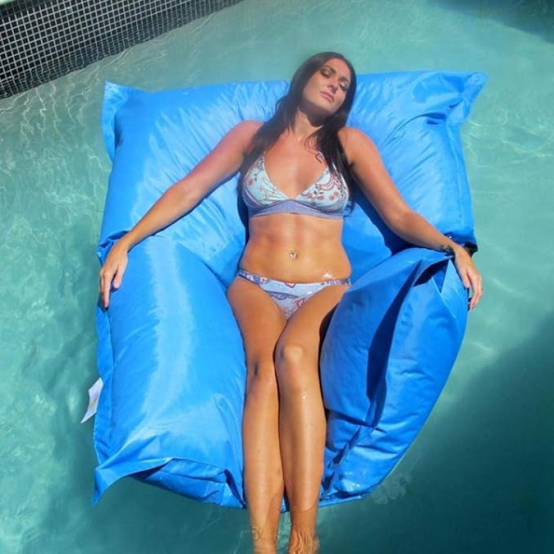 rostsp Bean Bag Floating Bean Bag in Pool Indoor/Outdoor Waterproof Lounge/Chair/Sofa (Without Filler)-5