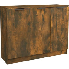 vidaXL Sideboard Chest of Drawers Sideboard Side Cabinet Multi-Purpose Cabinet Standing Cabinet Living Room Hallway Smoked Oak 90.5 x 30 x 70 cm Wood Material