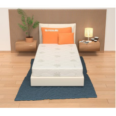 miasuite i sogni italiani Removable Memory Foam Mattress, 80 x 200 cm, Height 25 cm, Aloe Vera Cover, Premium