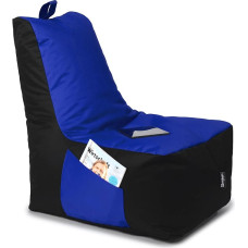 BuBiBag Bean Bag for Children and Adults, Gaming Bean Bags with Filling for the Children's Room, Gamer Chair for Large and Small, XXL ChillBag, Blue