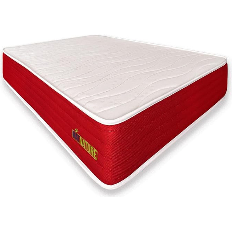 Matnature EcoNature | Antibacterial Mattress | High Resilience Comfort with High Density Reversible Winter Summer Mattress | Anti-Dust Mite (105 x 200 cm)