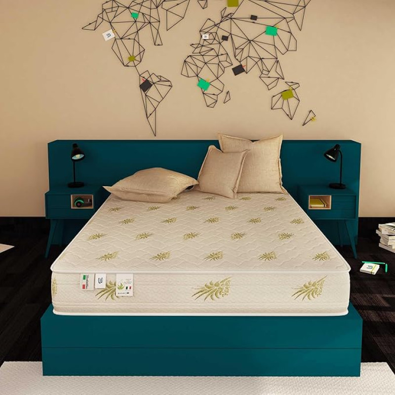 Baldiflex Emporio Easy 2.0 Memory Foam Mattress, Polyurethane, White, 120 x 190 x 22 cm