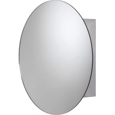 Croydex Severn Stainless Steel Circular Mirror Cabinet