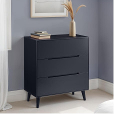 Julian Bowen Alicia Chest of Drawers with 3 Drawers, Anthracite