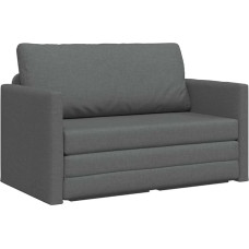 vidaXL Floor Sofa Bed 2-in-1 Dark Grey 124 x 71 x 78 cm Fabric